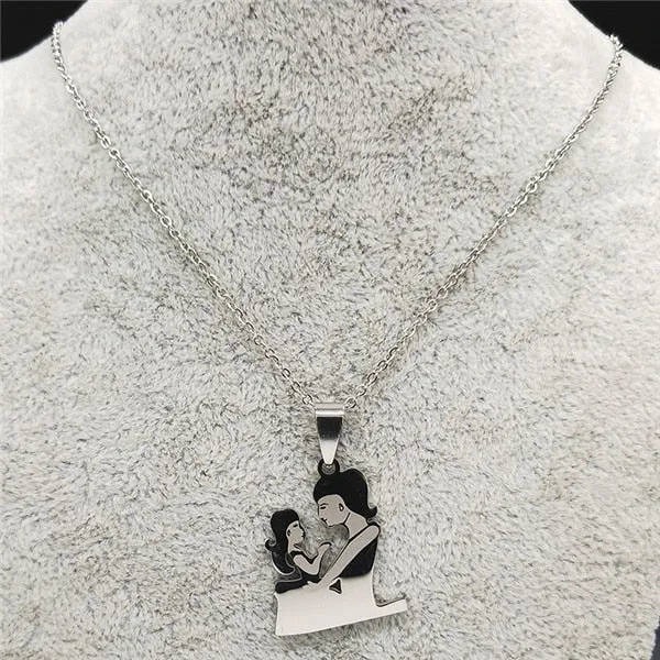 Juzan Jewelry Necklaces Mom Daughter Necklace