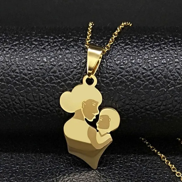 Juzan Jewelry Necklaces Mom Daughter Necklace