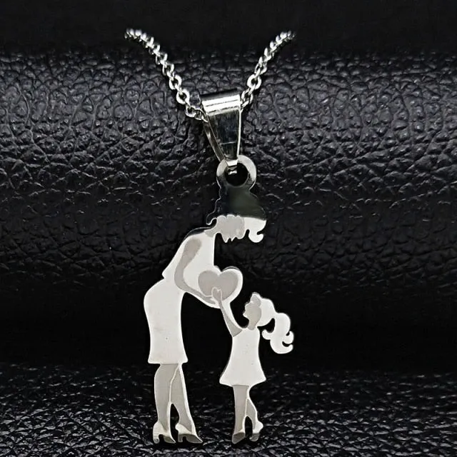 Juzan Jewelry Necklaces Mom Daughter Necklace