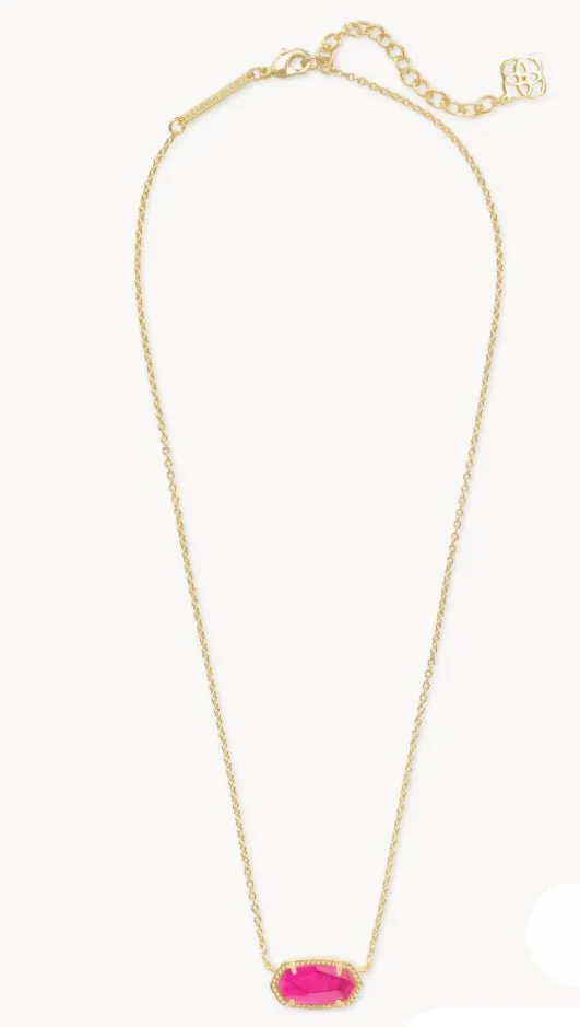 KENDRA SCOTT Boxed Elisa Gold Pendant Necklace in Azalea Illusion 9608862700 KENDRA SCOTT Necklaces