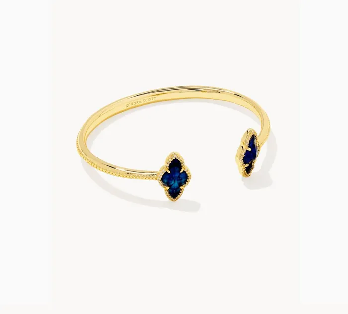 KENDRA SCOTT Bracelets KENDRA SCOTT Abbie Gold Pave Frame Cuff Bracelet in Navy Abalone 9608875830 KENDRA SCOTT Bracelets KENDRA SCOTT Abbie Gold Pave Frame Cuff Bracelet in Navy Abalone 9608875830