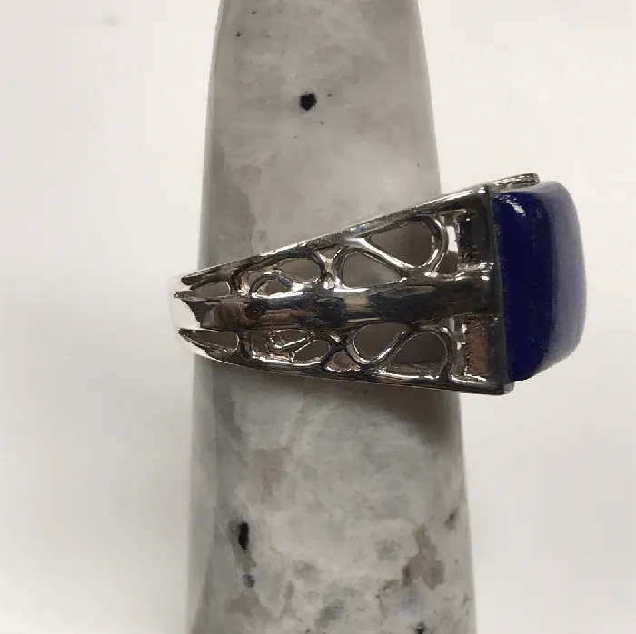 Lapis Lazuli Tower Unisexy Ring Sterling Silver Esprit Creations Rings