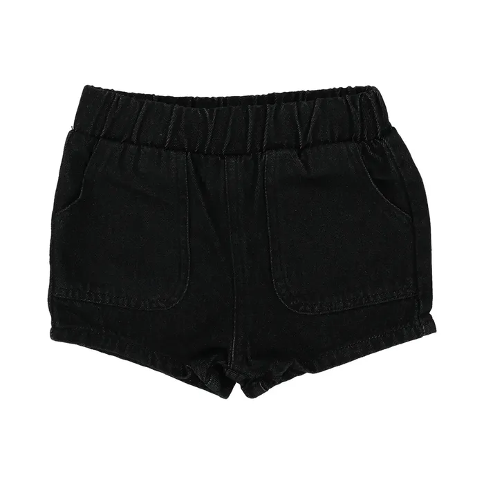 Lil Legs Pull On Shorts Black Wash Stonewash Collection Lil Legs Necklaces