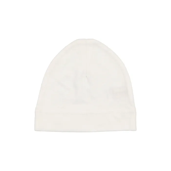 Lilette Lilette Brushed Cotton Beanie White Rings