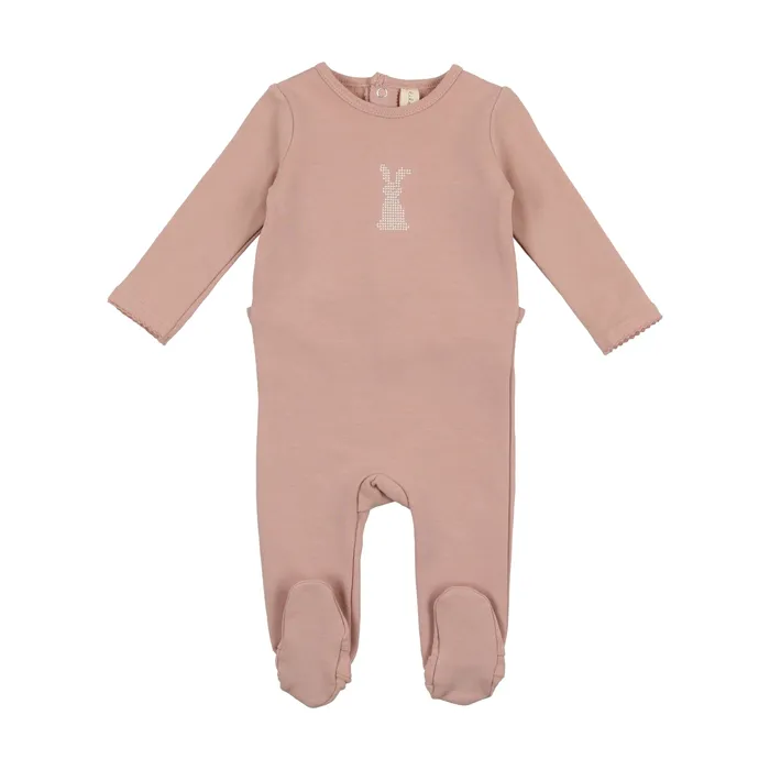 Lilette Lilette Bunny Footie Pastel Pink Earrings