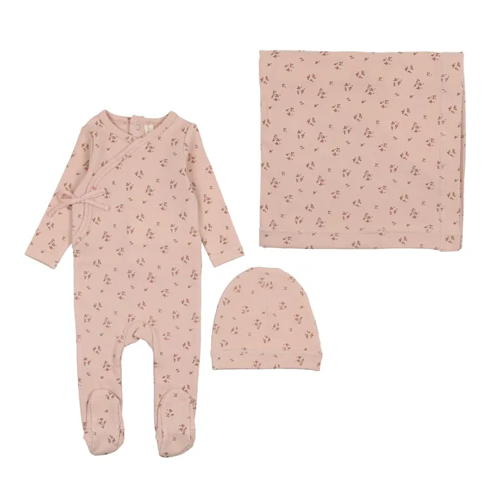 Lilette Rings Lilette Dainty Floral Layette Set Dusty PinkFloral