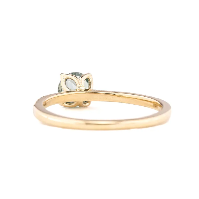 Maria Ring 075ct Blue Green Montana Sapphire 14k Yellow Gold One of a kind Envero Jewelry Rings Maria Ring 075ct Blue Green Montana Sapphire 14k Yellow Gold One of a kind Envero Jewelry Rings