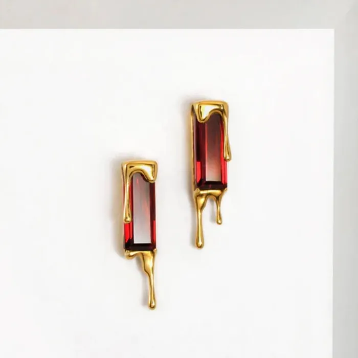 Marie June Jewelry Dripping Gemstone Earring Earrings
