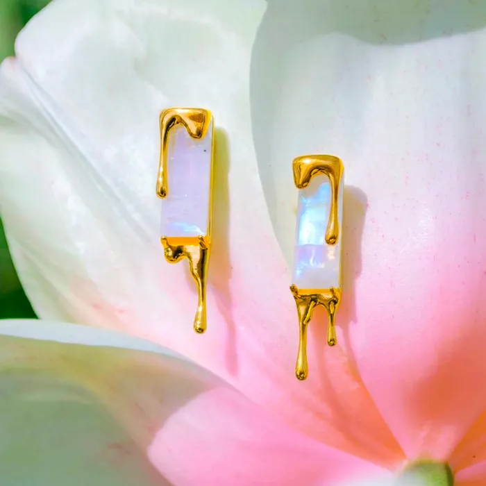 Marie June Jewelry Dripping Gemstone Earring Earrings