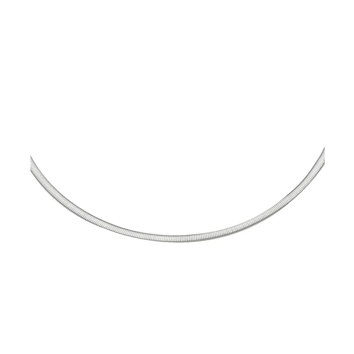 MayaMila 25mm 14k Two Tone Gold Reversible Omega Necklace Necklaces