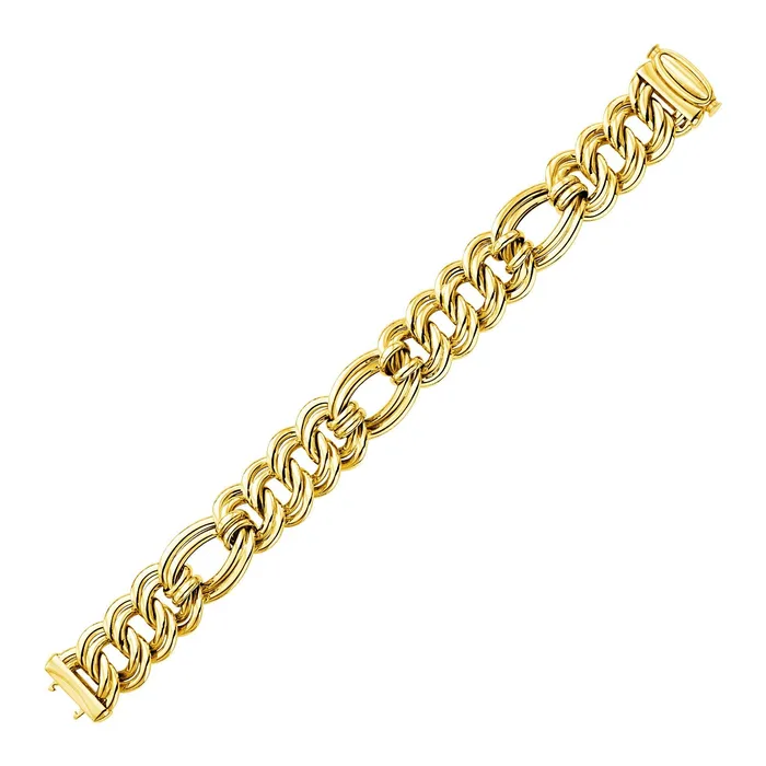 MayaMila Bracelets 14k Yellow Gold 7 12 inch Twisted Oval Link Bracelet MayaMila Bracelets 14k Yellow Gold 7 12 inch Twisted Oval Link Bracelet