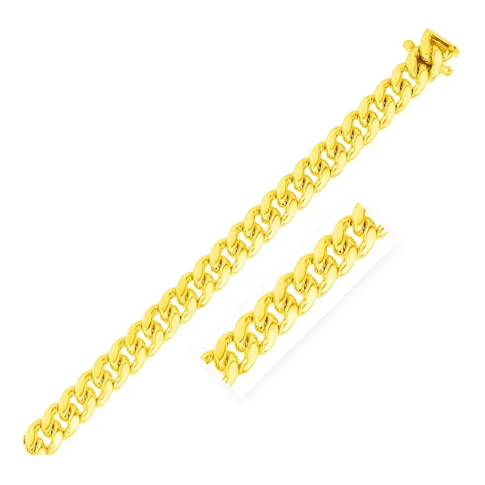 MayaMila Bracelets 825mm 14k Yellow Gold Classic Miami Cuban Bracelet MayaMila Bracelets 825mm 14k Yellow Gold Classic Miami Cuban Bracelet
