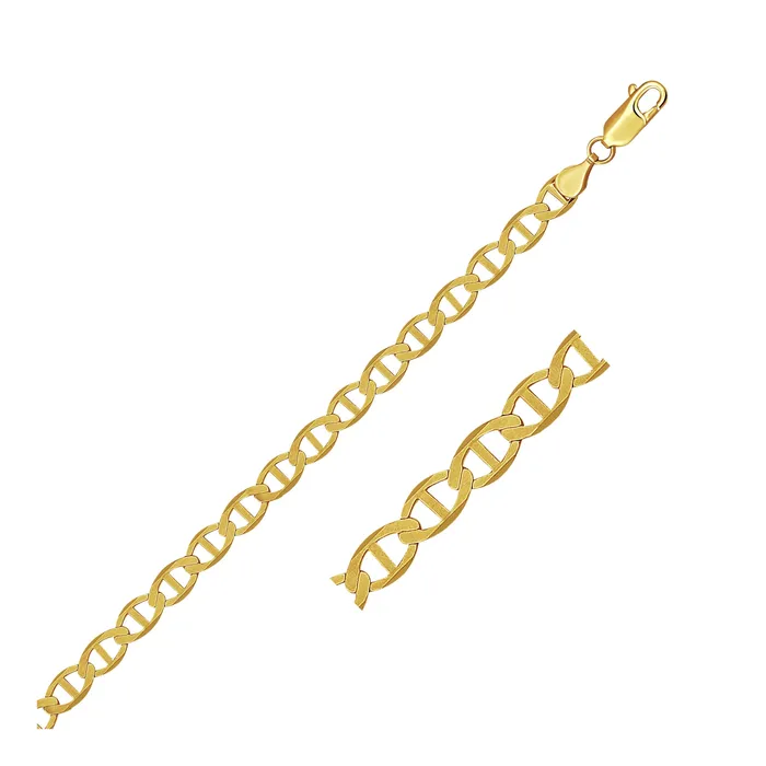 MayaMila Necklaces 55mm 10k Yellow Gold Mariner Link Chain