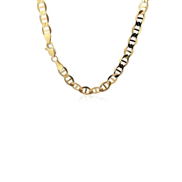 MayaMila Necklaces 55mm 10k Yellow Gold Mariner Link Chain