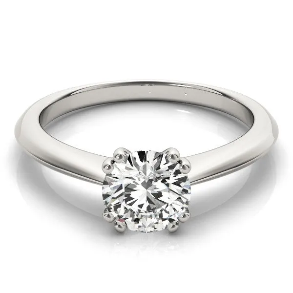 MayaMila Rings 14k White Gold Double Prong Set Solitaire Diamond Engagement Ring 1 cttw