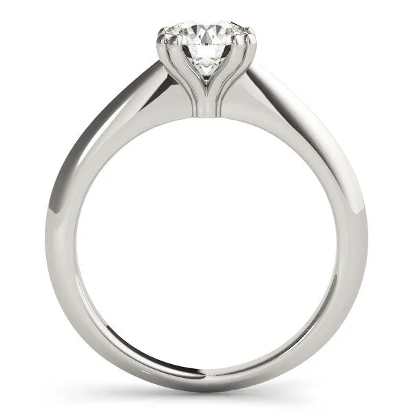 MayaMila Rings 14k White Gold Double Prong Set Solitaire Diamond Engagement Ring 1 cttw