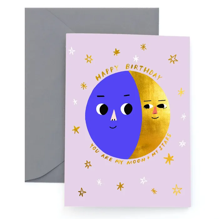 MOON PHASES Birthday Card Carolyn Suzuki Necklaces