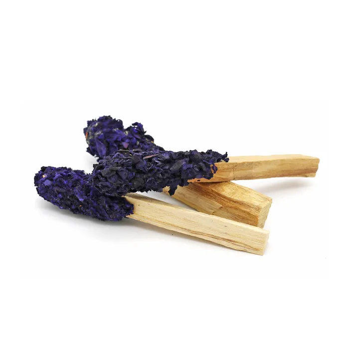 Necklaces Dipped Amethyst Bloom Rose Petals Palo Santo Stick Pops Designs by Deekay Inc