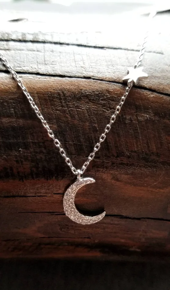 Necklaces ellie k co Moon Star Necklace