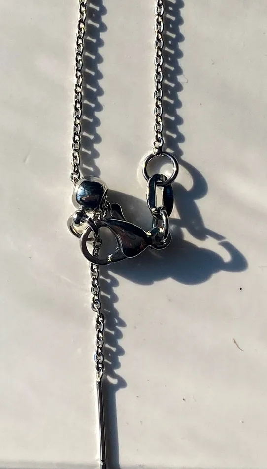 Necklaces HoopLa Style Gemstone Perfume Bottle Necklace Oval
