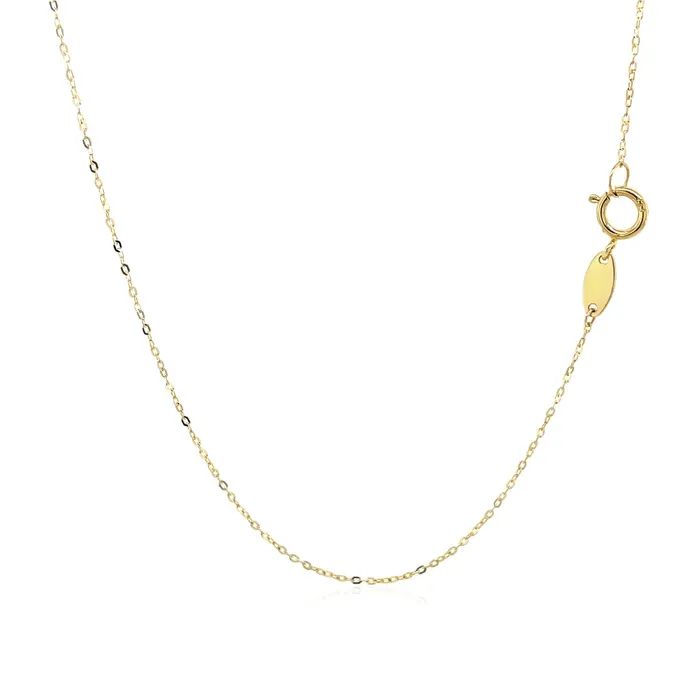 Necklaces MayaMila 14k Yellow Gold with Peace Symbol Pendant
