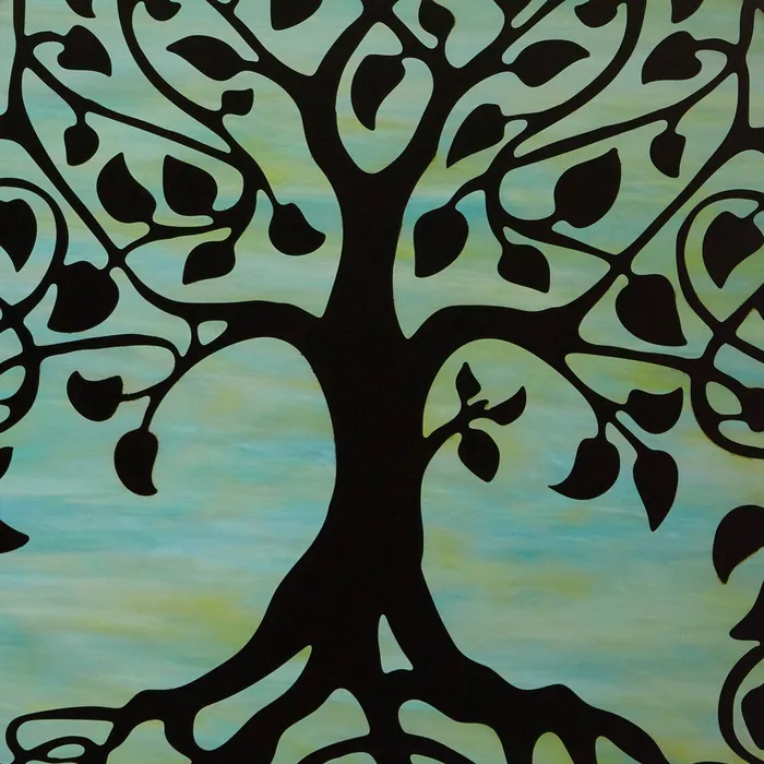 Necklaces River of Goods 10H Tree of Life Stained Glass Window Panel