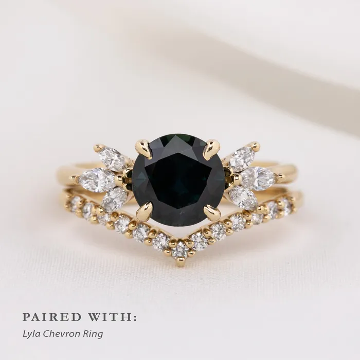 Nova Ring 196ct Deep Blue Queensland Sapphire 14k Yellow Gold One of a kind Envero Jewelry Rings Nova Ring 196ct Deep Blue Queensland Sapphire 14k Yellow Gold One of a kind Envero Jewelry Rings