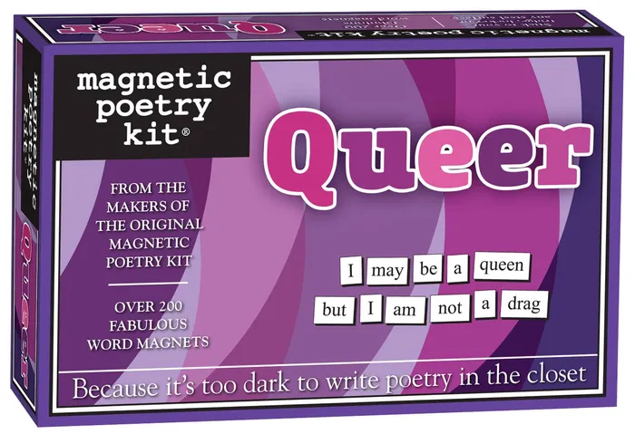 Queer Kit Magnetic Poetry Box Magnetic Poetry Earrings