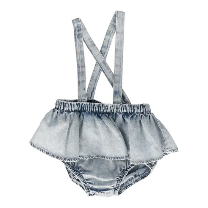 Rings Analogie Analogie Stonewash Flutter Suspender Bloomer Blue Wash
