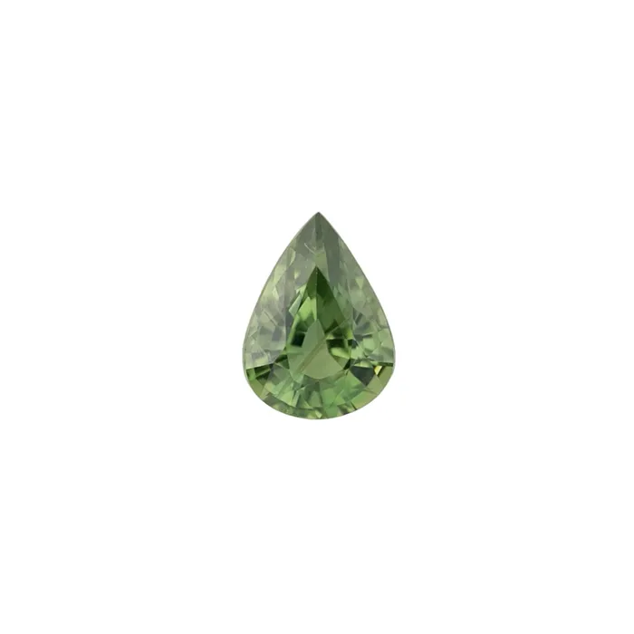 Rings Envero Jewelry 116ct Pear Cut Green Madagascar Sapphire SF434