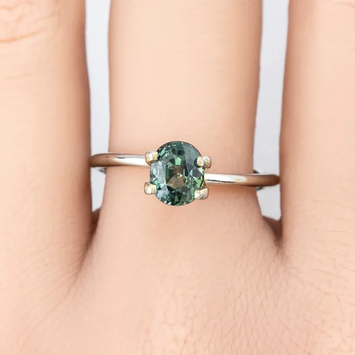 Rings Envero Jewelry 157ct Oval Cut Green Madagascar Sapphire SO500 Rings Envero Jewelry 157ct Oval Cut Green Madagascar Sapphire SO500
