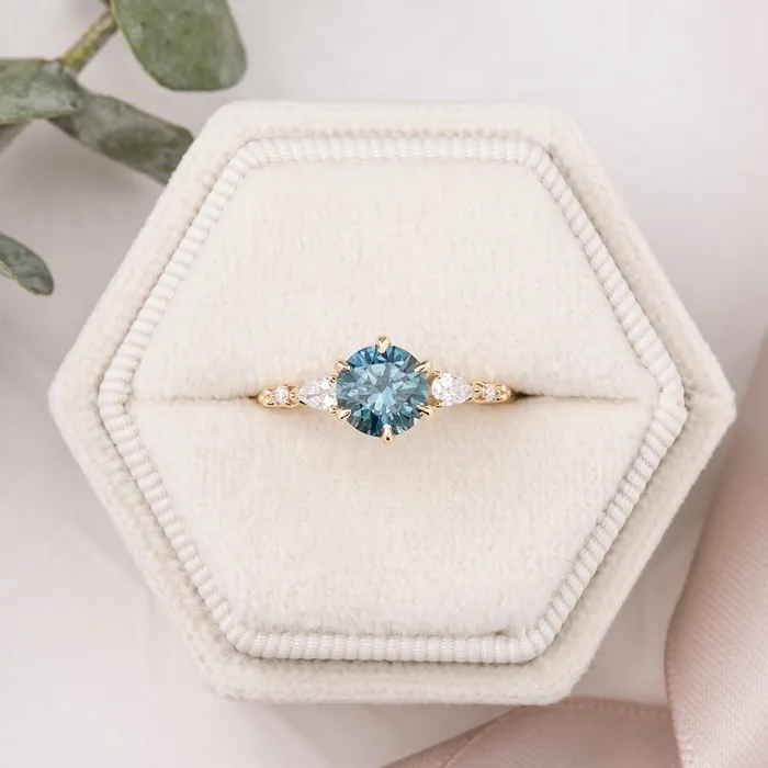 Rings Envero Jewelry Estel Fleur Petal Ring 130ct Teal Blue Montana Sapphire 14k Yellow Gold One of a kind Rings Envero Jewelry Estel Fleur Petal Ring 130ct Teal Blue Montana Sapphire 14k Yellow Gold One of a kind
