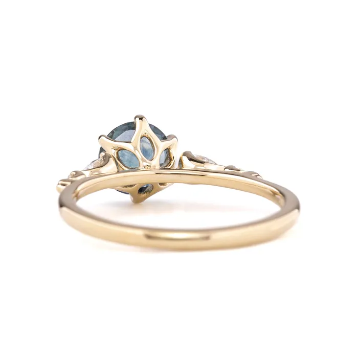 Rings Envero Jewelry Estel Fleur Petal Ring 130ct Teal Blue Montana Sapphire 14k Yellow Gold One of a kind Rings Envero Jewelry Estel Fleur Petal Ring 130ct Teal Blue Montana Sapphire 14k Yellow Gold One of a kind
