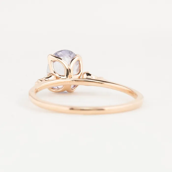 Rings Envero Jewelry Estel Ring 138ct Lavender Blue Unheated Oval Sapphire 14K Rose Gold One of a kind Rings Envero Jewelry Estel Ring 138ct Lavender Blue Unheated Oval Sapphire 14K Rose Gold One of a kind