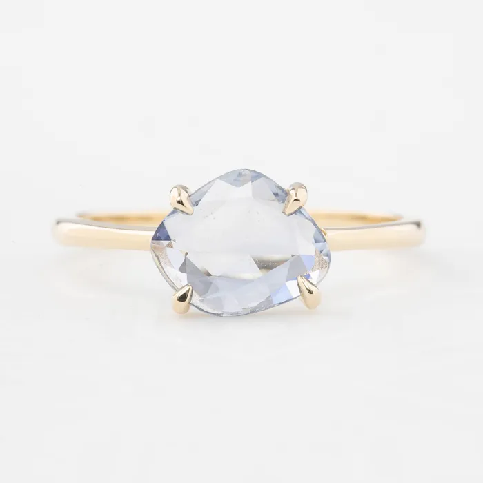 Rings Envero Jewelry Lisa Ring 118ct Unheated Organic Cut Light Blue Sapphire One of a kind Rings Envero Jewelry Lisa Ring 118ct Unheated Organic Cut Light Blue Sapphire One of a kind