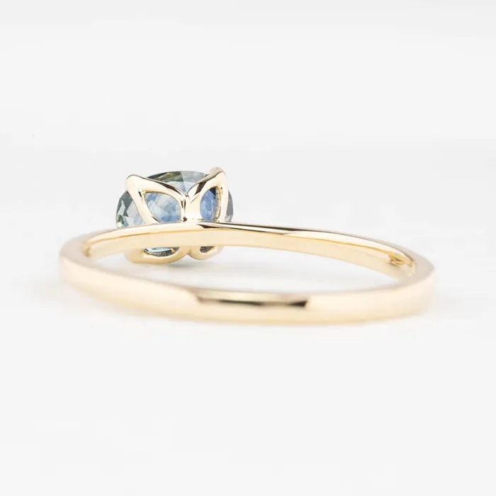 Rings Envero Jewelry Sara Ring 086ct Teal Blue Oval Montana Sapphire 14K Yellow Gold One of a kind Rings Envero Jewelry Sara Ring 086ct Teal Blue Oval Montana Sapphire 14K Yellow Gold One of a kind