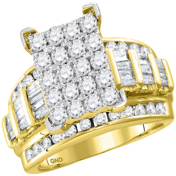 Rings mayamila 10kt Yellow Gold Womens Round Diamond Cindys Dream Cluster Bridal Wedding Engagement Ring 200 Cttw Size 6 Rings mayamila 10kt Yellow Gold Womens Round Diamond Cindys Dream Cluster Bridal Wedding Engagement Ring 200 Cttw Size 6
