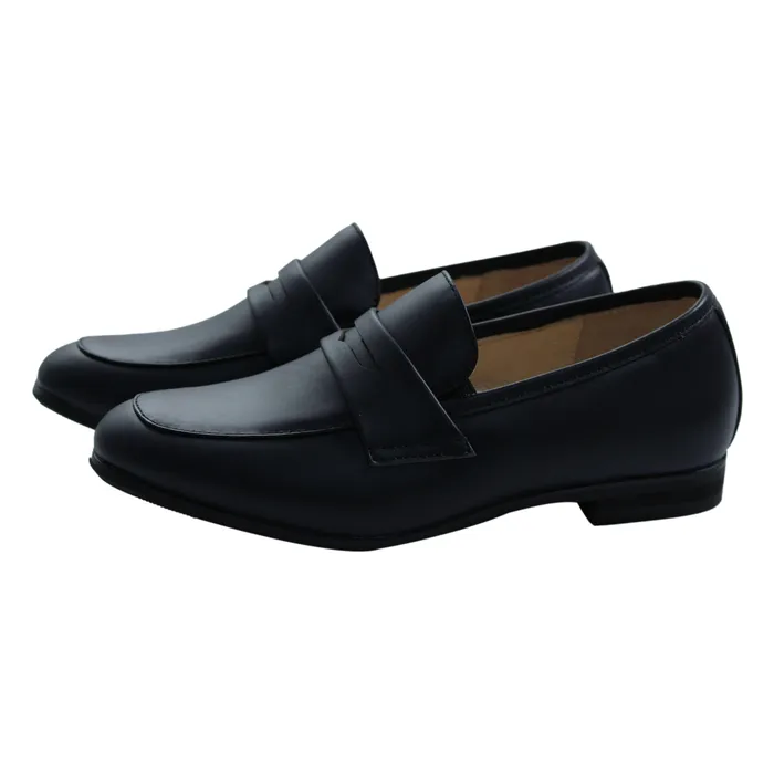 Rings Perroquet Shoes Perroquet Shoes Leather Hard Penny Loafers Black
