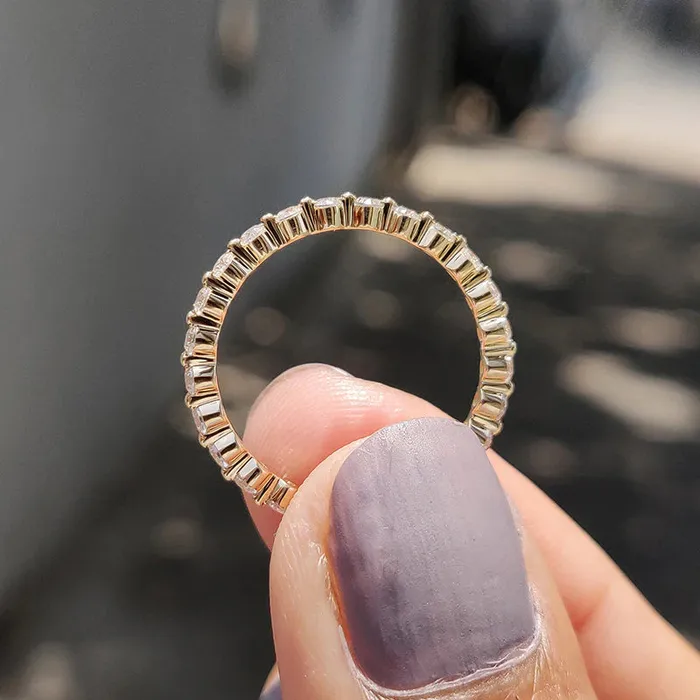 shine of diamond Rings Sale Simple Yellow Gold Full Eternity Wedding Band In Sterling Silver shine of diamond Rings Sale Simple Yellow Gold Full Eternity Wedding Band In Sterling Silver