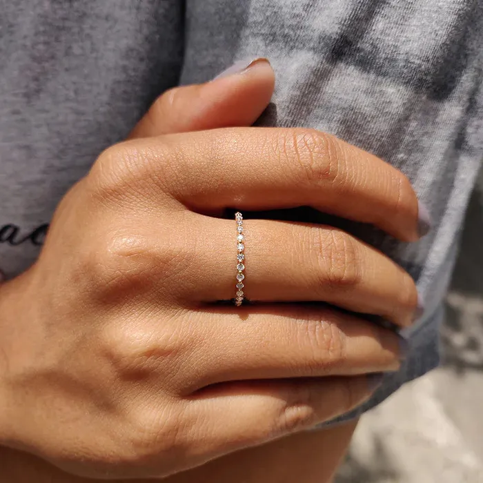 shine of diamond Rings Sale Simple Yellow Gold Full Eternity Wedding Band In Sterling Silver shine of diamond Rings Sale Simple Yellow Gold Full Eternity Wedding Band In Sterling Silver