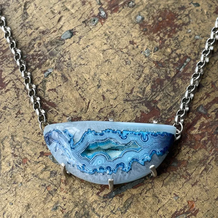 Silver Moon Alchemy Necklaces Sterling and Druzy Necklace