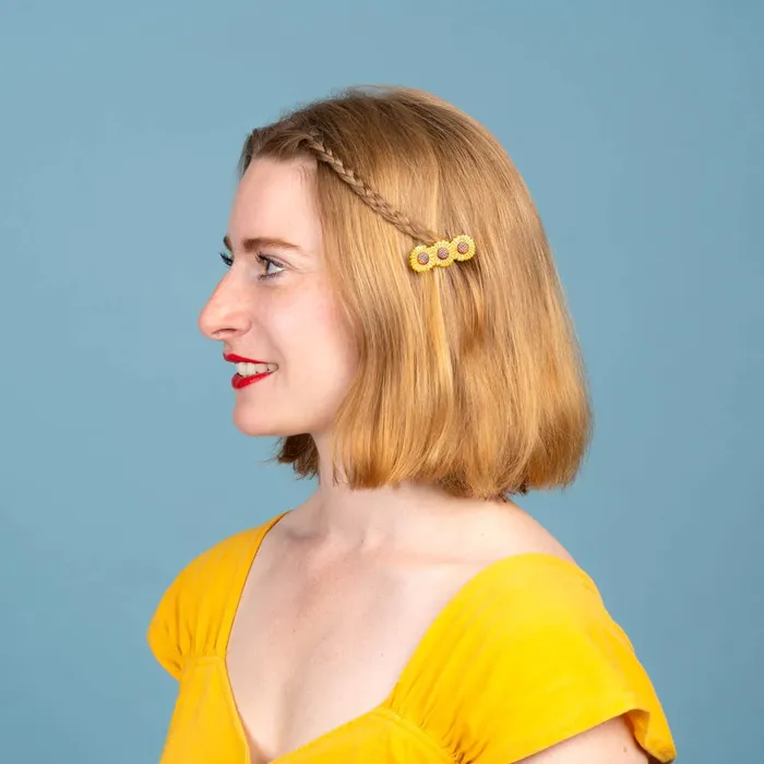 SUNFLOWER HAIR CLIP Cou Cou Suzette Rings