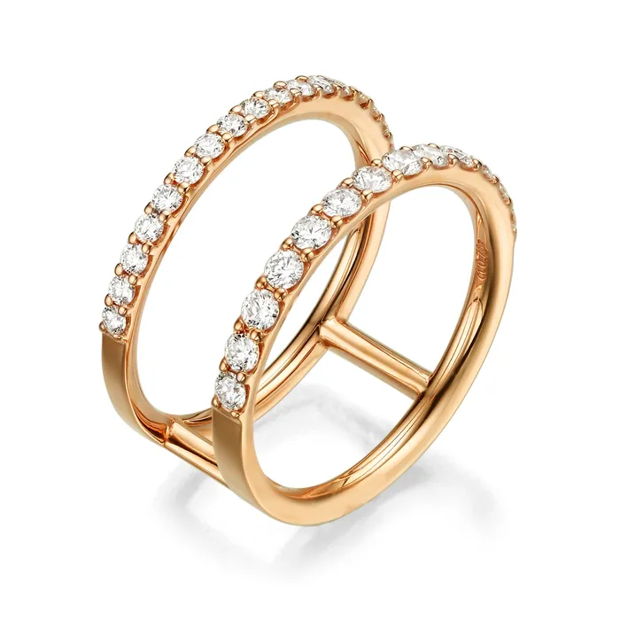 The Private Room Fine Jewelry Rings Double Band Diamond Ring