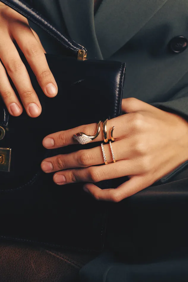 The Private Room Fine Jewelry Rings Double Band Diamond Ring