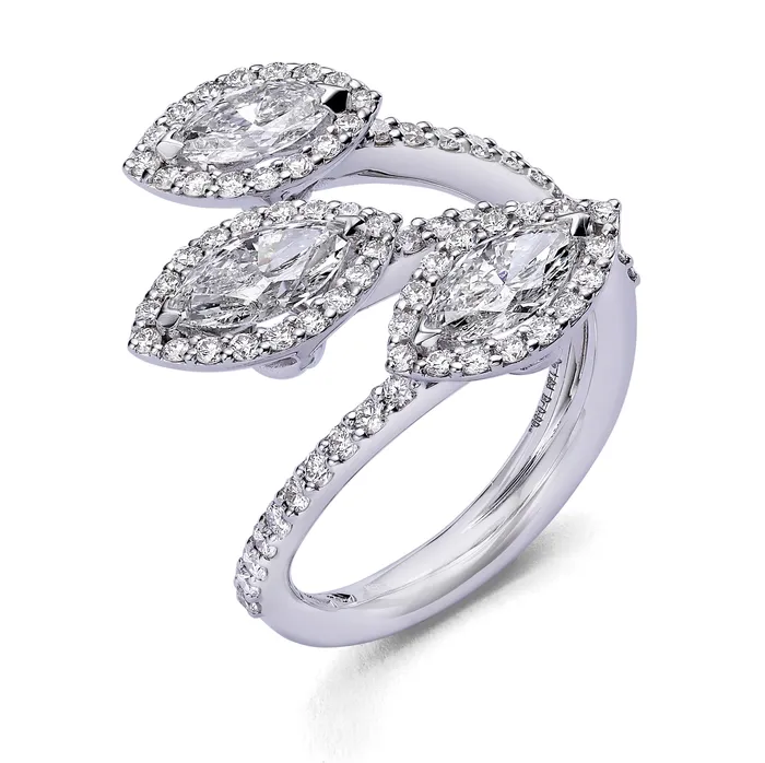 Three Marquise Diamond Ring The Private Room Fine Jewelry Rings