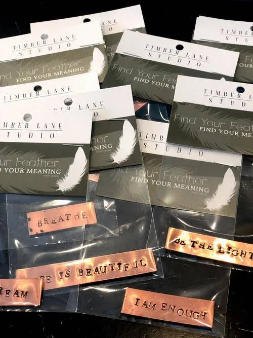 Timber Lane Studio Earrings Word Plate Individual Packs