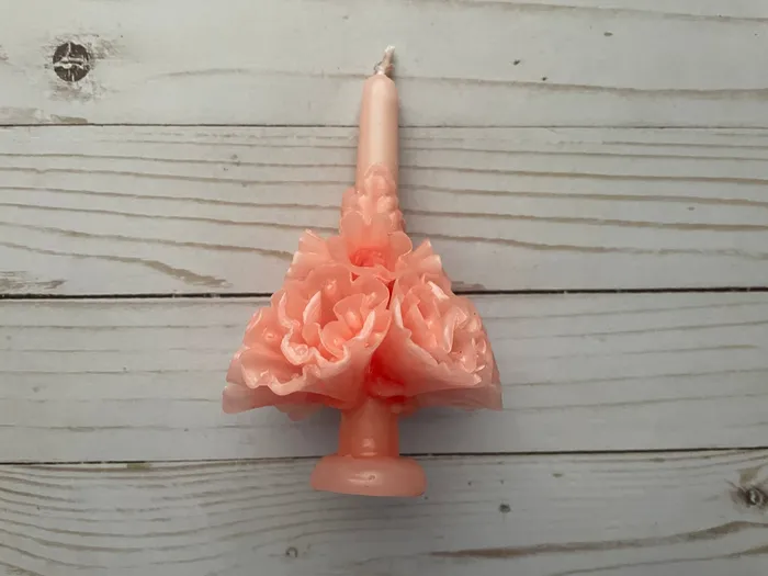 Viva Greetings Rings Floral Taper Candle