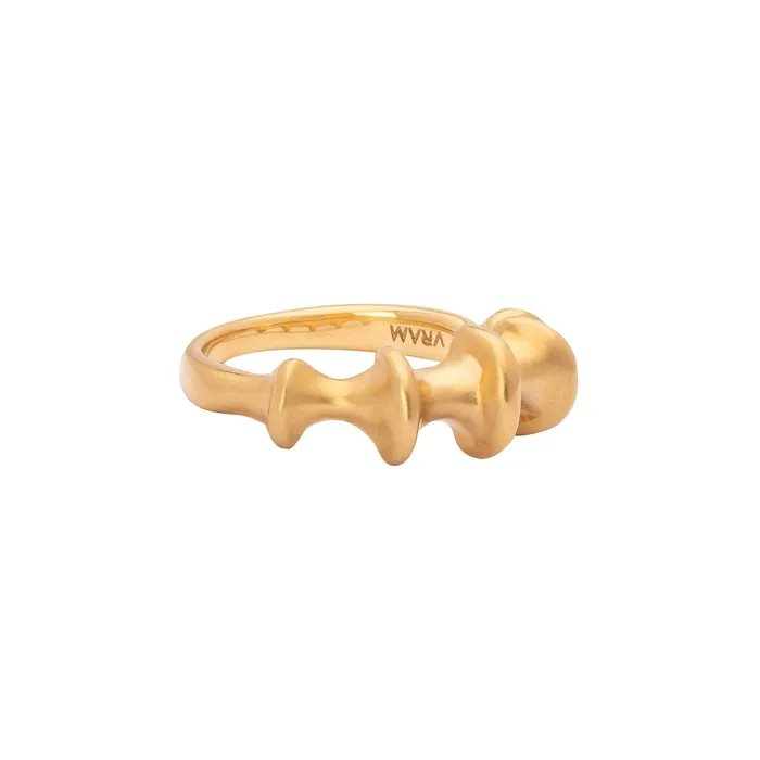 VRAM Rings Chrona Band Yellow Gold Ring