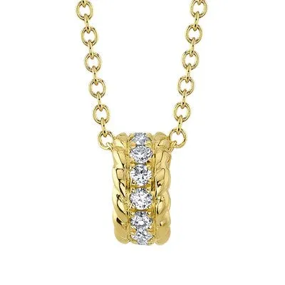013CT DIAMOND BARREL NECKLACE SHY CREATIONS Necklaces