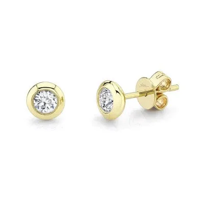040CT DIAMOND BEZEL STUD EARRING SHY CREATIONS Earrings